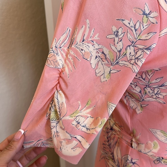 NWT Sanctuary pink floral wrap dress - Picture 5 of 10